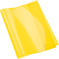 Heftumschlag Herma Transparent Plus 19351 - A4 210 x 297 mm gelb ohne Beschriftungsetikett PP-Folie
