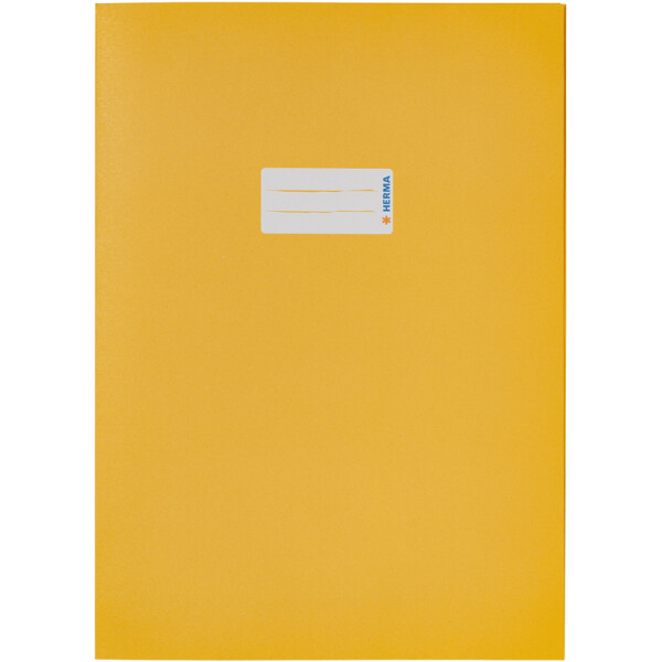 Heftumschlag Herma 5521 - A4 210 x 297 mm gelb mit Beschriftungsetikett Recyclingpapier