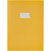 Heftumschlag Herma 5521 - A4 210 x 297 mm gelb mit Beschriftungsetikett Recyclingpapier