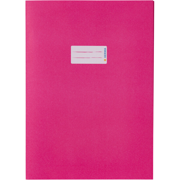 Heftumschlag Herma 5524 - A4 210 x 297 mm pink mit Beschriftungsetikett Recyclingpapier