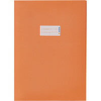 Heftumschlag Herma 5534 - A4 210 x 297 mm orange mit Beschriftungsetikett Recyclingpapier