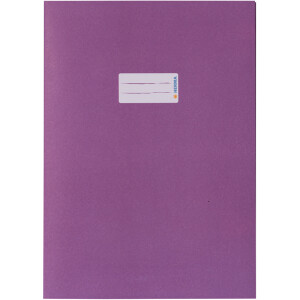 Heftumschlag Herma 5536 - A4 210 x 297 mm violett mit Beschriftungsetikett Recyclingpapier