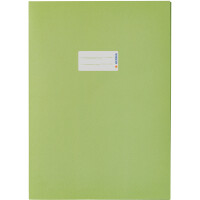 Heftumschlag Herma 5538 - A4 210 x 297 mm grasgrün mit Beschriftungsetikett Recyclingpapier
