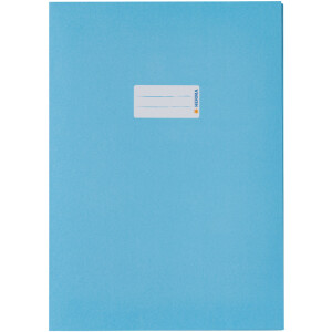 Heftumschlag Herma 7066 - A4 210 x 297 mm hellblau mit Beschriftungsetikett Recyclingpapier