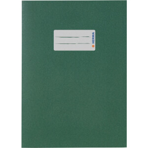 Heftumschlag Herma 5505 - A5 148 x 210 mm dunkelgrün mit Beschriftungsetikett Recyclingpapier