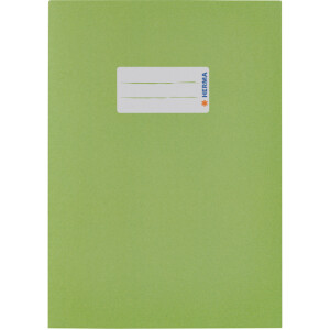 Heftumschlag Herma 5508 - A5 148 x 210 mm grasgrün mit Beschriftungsetikett Recyclingpapier