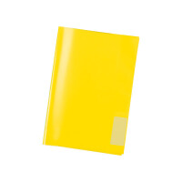 Heftumschlag Herma Standard PP 7481 - A5 148 x 210 mm gelb ohne Beschriftungsetikett PP-Folie