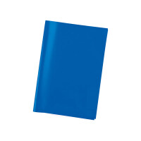 Heftumschlag Herma Standard PP 7483 - A5 148 x 210 mm dunkelblau ohne Beschriftungsetikett PP-Folie