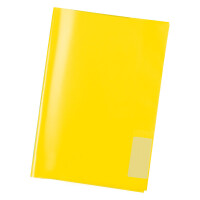 Heftumschlag Herma Standard PP 7491 - A4 210 x 297 mm gelb ohne Beschriftungsetikett PP-Folie