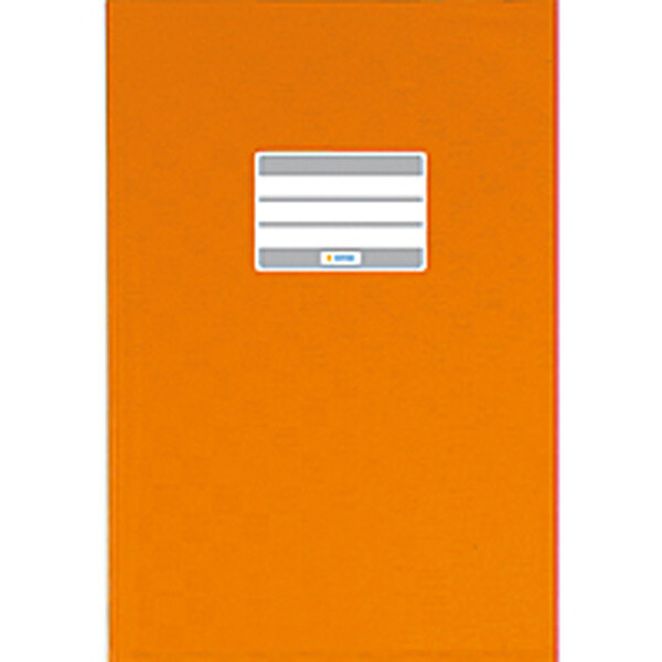 Heftumschlag Herma Standard Plus 7444 - A4 210 x 297 mm orange mit Beschriftungsetikett PP-Folie