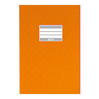 Heftumschlag Herma Standard Plus 7424 - A5 148 x 210 mm orange mit Beschriftungsetikett PP-Folie