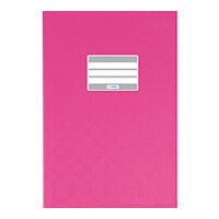 Heftumschlag Herma Standard Plus 7431 - A5 148 x 210 mm rosa mit Beschriftungsetikett PP-Folie