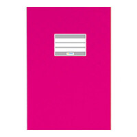 Heftumschlag Herma Standard Plus 7432 - A5 148 x 210 mm pink mit Beschriftungsetikett PP-Folie