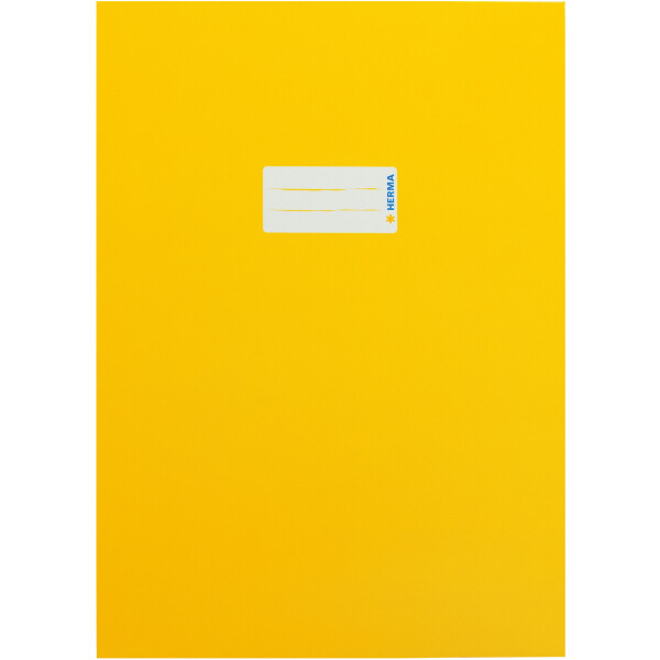 Heftumschlag Herma Premiumkarton 19746 - A4 210 x 297 mm gelb mit Beschriftungsetikett Karton