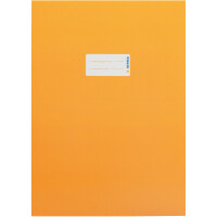Heftumschlag Herma Premiumkarton 19747 - A4 210 x 297 mm orange mit Beschriftungsetikett Karton
