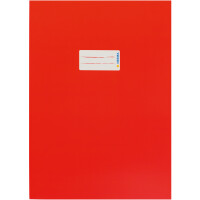 Heftumschlag Herma Premiumkarton 19748 - A4 210 x 297 mm rot mit Beschriftungsetikett Karton