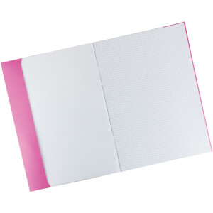 Heftumschlag Herma Premiumkarton 19749 - A4 210 x 297 mm pink mit Beschriftungsetikett Karton