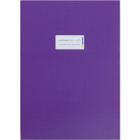 Heftumschlag Herma Premiumkarton 19756 - A4 210 x 297 mm violett mit Beschriftungsetikett Karton