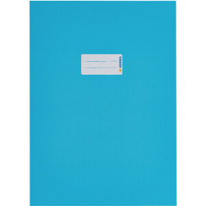 Heftumschlag Herma Premiumkarton 19750 - A4 210 x 297 mm hellblau mit Beschriftungsetikett Karton