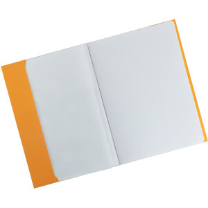 Heftumschlag Herma Premiumkarton 19761 - A5 148 x 210 mm orange mit Beschriftungsetikett Karton