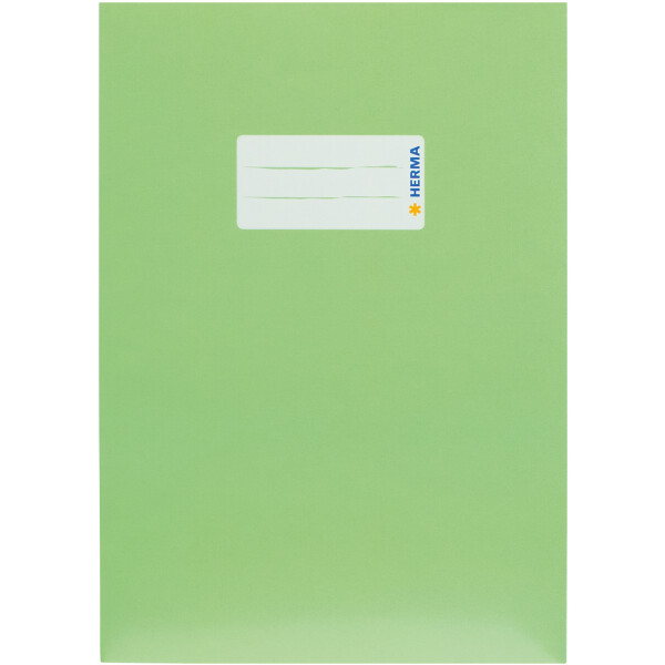 Heftumschlag Herma Premiumkarton 19766 - A5 148 x 210 mm grasgrün mit Beschriftungsetikett Karton