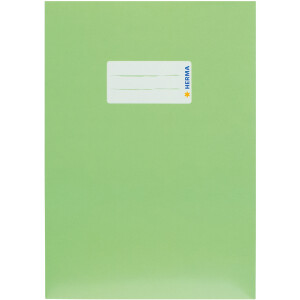 Heftumschlag Herma Premiumkarton 19766 - A5 148 x 210 mm grasgrün mit Beschriftungsetikett Karton