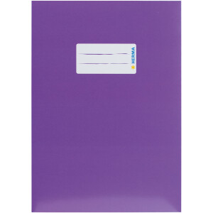 Heftumschlag Herma Premiumkarton 19770 - A5 148 x 210 mm violett mit Beschriftungsetikett Karton