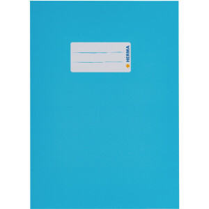 Heftumschlag Herma Premiumkarton 19764 - A5 148 x 210 mm hellblau mit Beschriftungsetikett Karton
