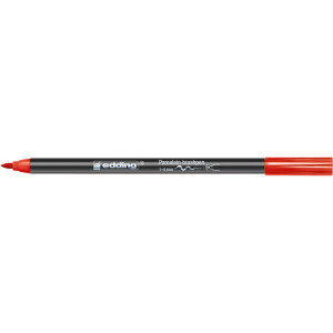 Porzellanpinselstift edding 4200 - rot 1-4 mm Pinselspitze