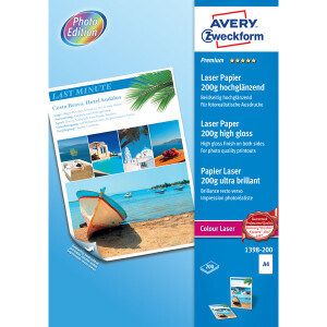 Fotopapier Avery Zweckform Premium Laser 1398-200 - A4...