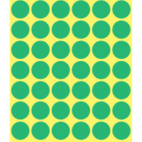 Markierungspunkte Avery Zweckform 3376 - auf Bogen Ø 18 mm grün permanent Papier für Handbeschriftung Pckg/1056