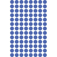 Markierungspunkte Avery Zweckform 3591 - auf Bogen Ø 8 mm blau ablösbar Papier für Handbeschriftung Pckg/416