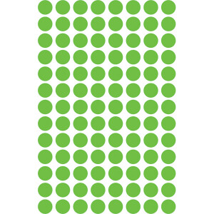 Markierungspunkte Avery Zweckform 3592 - auf Bogen Ø 8 mm grün ablösbar Papier für Handbeschriftung Pckg/416