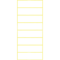 Vielzwecketikett Avery Zweckform 3086 - auf Bogen 50 x 14 mm weiß permanent Papier für Handbeschriftung Pckg/64