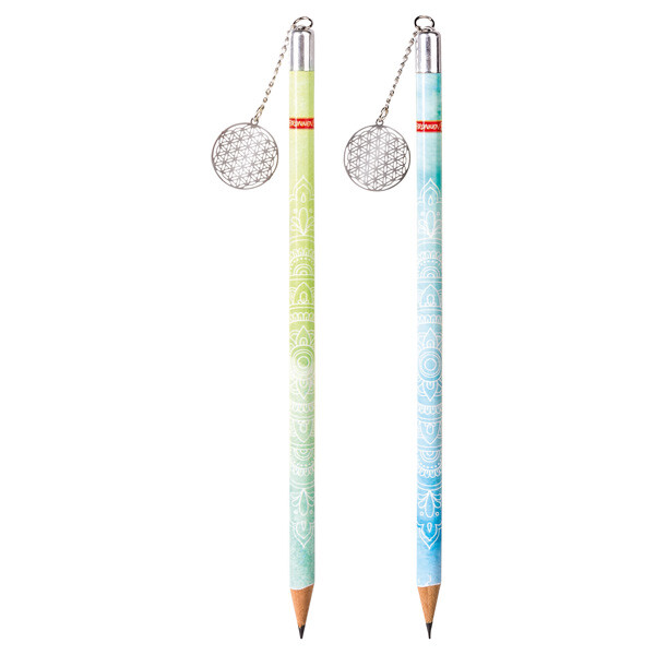 Bleistift Brunnen Colours of Ocean 27366 - aqua Normalmine HB ohne Radierer Rundform mit Anhänger