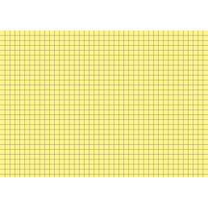 Karteikarte Brunnen 22502 - A5 148 x 210 mm gelb kariert Pckg/100