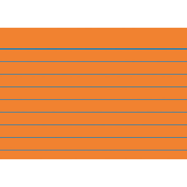 Karteikarte Brunnen 22822 - A8 52 x 74 mm orange liniert Pckg/100