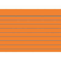 Karteikarte Brunnen 22822 - A8 52 x 74 mm orange liniert Pckg/100