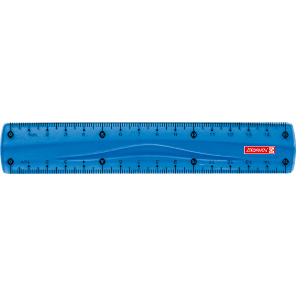 Lineal Brunnen Colour Code 49715 - 15 cm blau Kunststoff