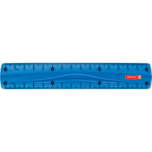 Lineal Brunnen Colour Code 49715 - 15 cm blau Kunststoff
