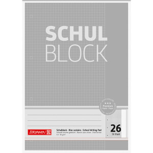 Schulblock Brunnen Premium 52626 - A4 210 x 297 mm...
