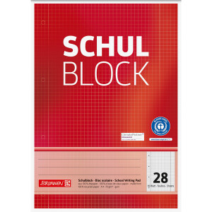 Schulblock Brunnen Recycling 52608 - A4 210 x 297 mm...