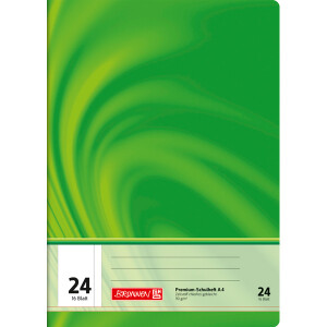 Schulheft Brunnen Vivendi 44724 - A4 210 x 297 mm Lineatur24 mit Rand blanko FSC 16 Blatt hochweißes Premiumpapier 80 g/m²