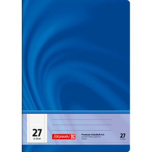 Schulheft Brunnen Vivendi 44727 - A4 210 x 297 mm Lineatur27 10 mm mit Doppelrand liniert FSC 16 Blatt hochweißes Premiumpapier 90 g/m²