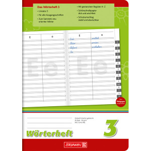 Schreiblernheft Wörterheft Brunnen Premium 45996 -...