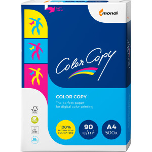 Farblaserpapier mondi Color Copy Premium 8687A90S - A4 210 x 297 mm weiß für Farblaserdrucker 160 CIE satiniert FSC 90 g/m² Pckg/500