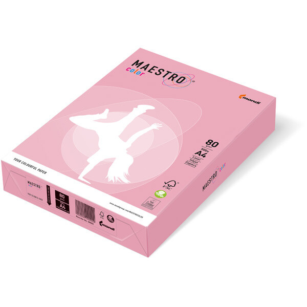 Kopierpapier mondi Maestro Color Pastell 9417-PI25A16S - A4 210 x 297 mm rosa universelle Anwendung FSC 160 g/m² Pckg/250