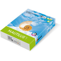 Kopierpapier mondi Nautilus Classic Recycling 801A80S - A4 210 x 297 mm weiß universelle Anwendung 112 CIE Blauer Engel 80 g/m² Pckg/500