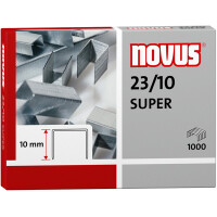 Heftklammer Novus Super 042-0531 - 23/10 70 Blatt Stahl, verzinkt Pckg/1000