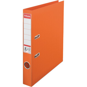 Ordner Esselte No.1 811440 - A4 318 x 290 mm orange 50 mm schmal Hebelmechanik FSC-Kunststoff